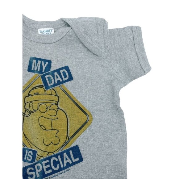 Rabbit Skins My Dad Is Special Baby One Piece Bodysuit Gray Size 12 Months - Picture 4 of 6